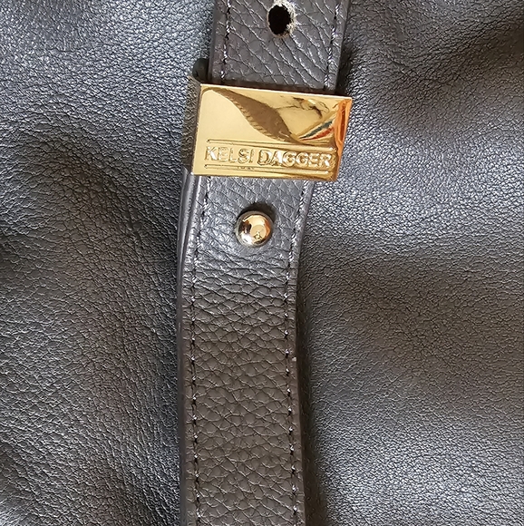 Kelsi Dagger. Gray Pebble Leather Hobo Bag. EUC. - Picture 5 of 8